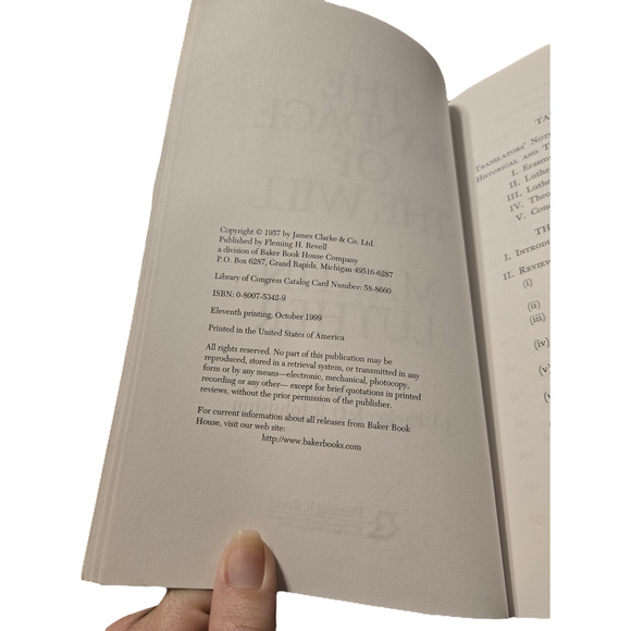 The bondage of the will by Martin Luther 0800753429 Revell - Picture 7 of 8